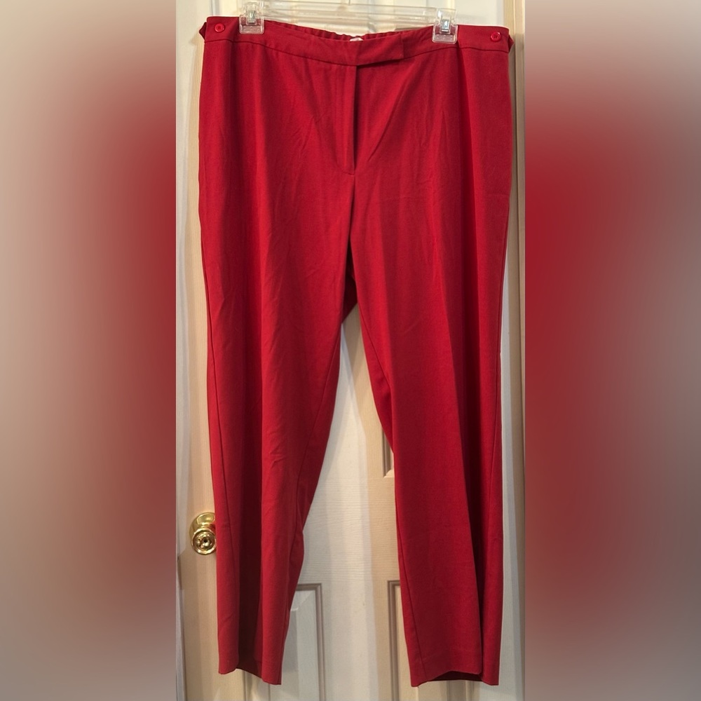 Emma James Woman, Red Pants, Size 18W